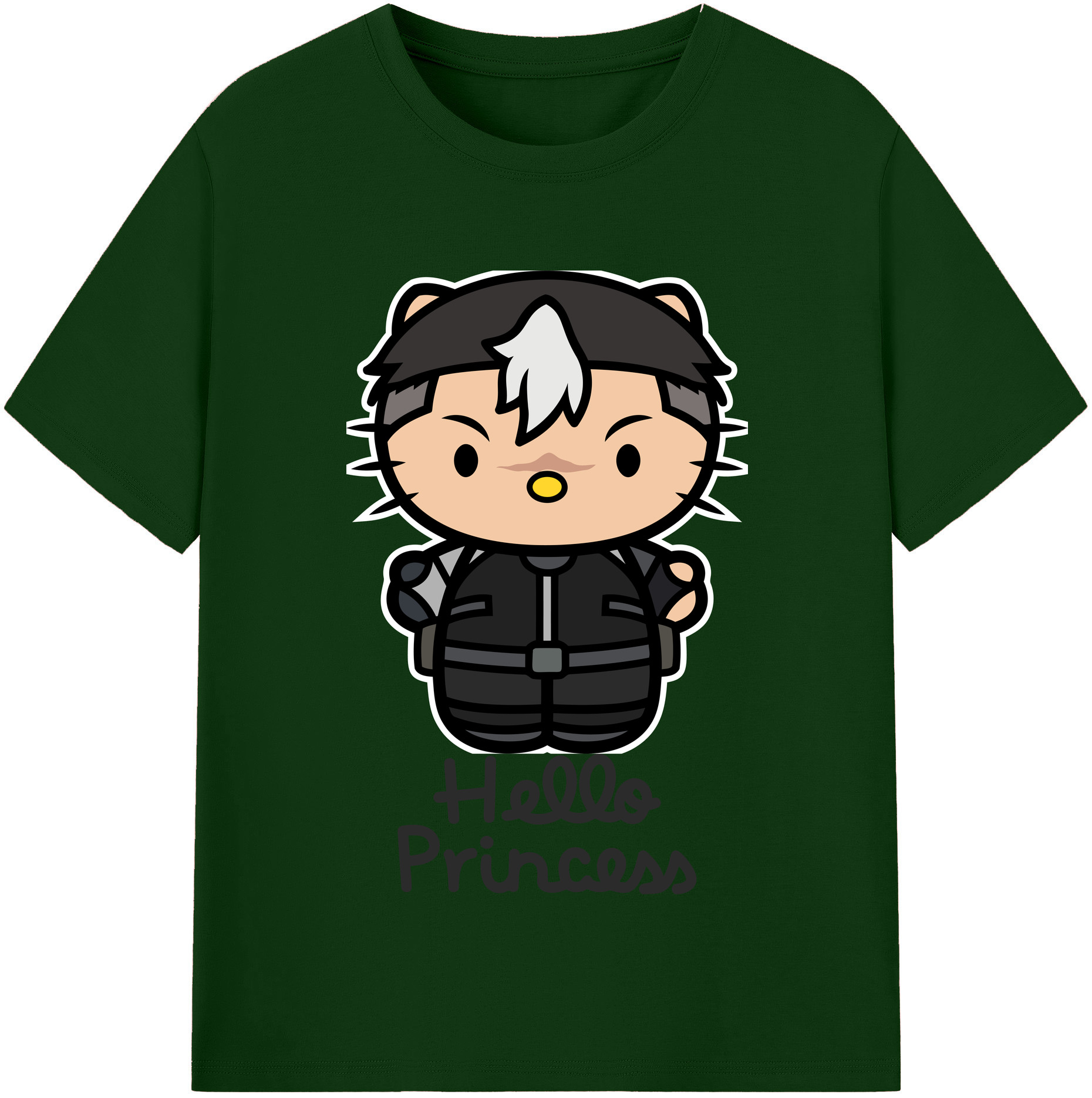 （画像用） Hello Kitty ハローキティ 綿100％半袖Tシャツ（フロントプリント）